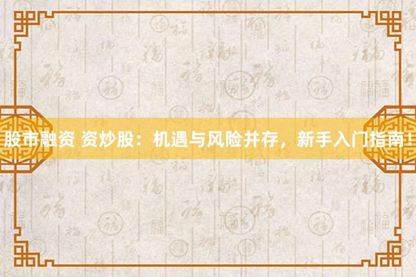 股市融资 资炒股：机遇与风险并存，新手入门指南！