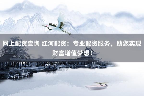 网上配资查询 红河配资：专业配资服务，助您实现财富增值梦想！