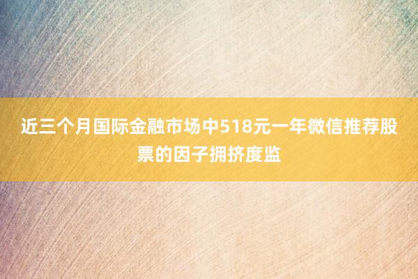 近三个月国际金融市场中518元一年微信推荐股票的因子拥挤度监