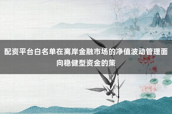 配资平台白名单在离岸金融市场的净值波动管理面向稳健型资金的策